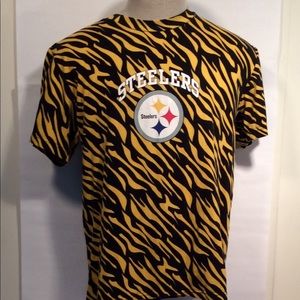 Reebok Pittsburgh Steelers tiger stripes t-shirt mens size medium
